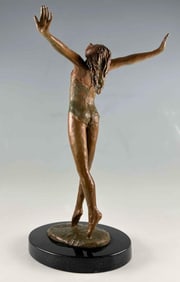 Marianne de Hatten Groh (French-American, 1935-2025) Joie De Vivre, Bronze Sculpture