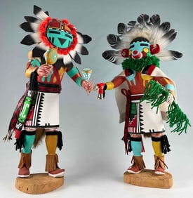 Two Large Vintage Hopi Kachinas