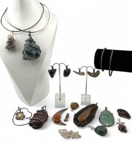 Hand Made Silver Semiprecious Stone Jewelry