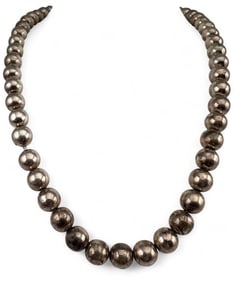 Vintage Taxco Sterling Silver Beaded Necklace