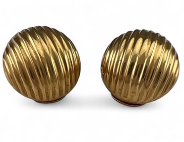 18K Yellow Gold Ear Clips