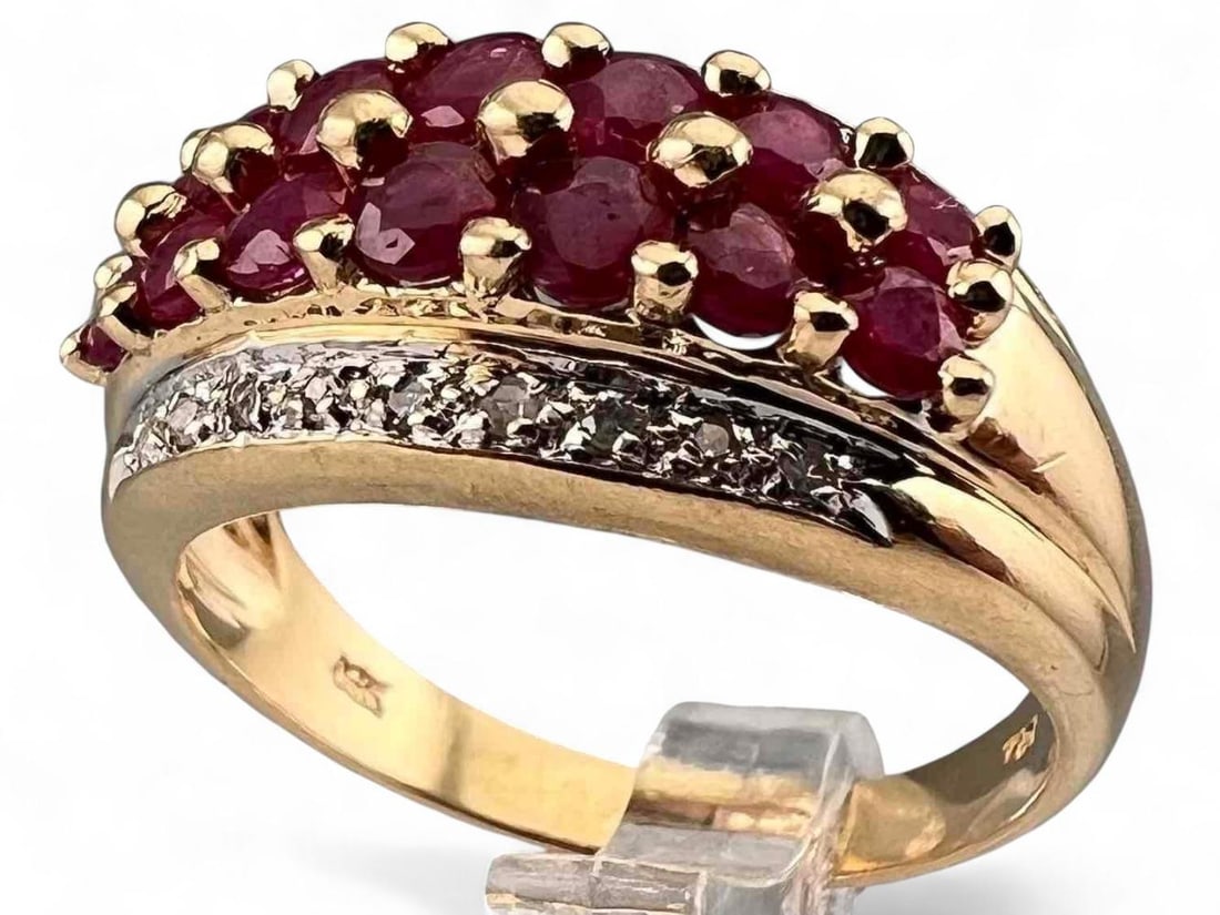 14K Ruby Diamond Ring (1 of 5)