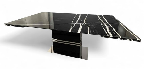 Modernist Marble Topped Dining Table