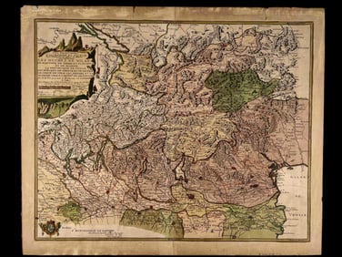 Nicholas De Fer, Les Duchez De Milan, 18th Century Map