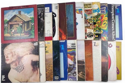 Collection Of Psychedelic Rock Vinyl Albums, Including Jefferson Airplane, The Grateful Dead, Peter