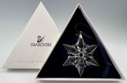Swarovski Crystal Snowflake Ornament, 2000, With Original Box