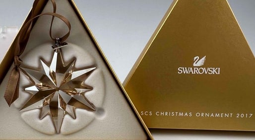 Swarovski Crystal Snowflake Ornament, 2017, With Original Box