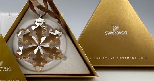 Swarovski Crystal Snowflake Ornament, 2016, With Original Box