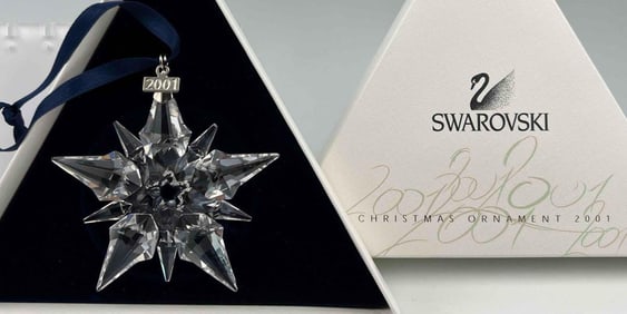 Swarovski Crystal Snowflake Ornament, 2007, With Original Box