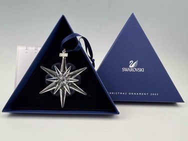 Swarovski Crystal Rockefeller Center Star Ornament, 2005, With Original Box