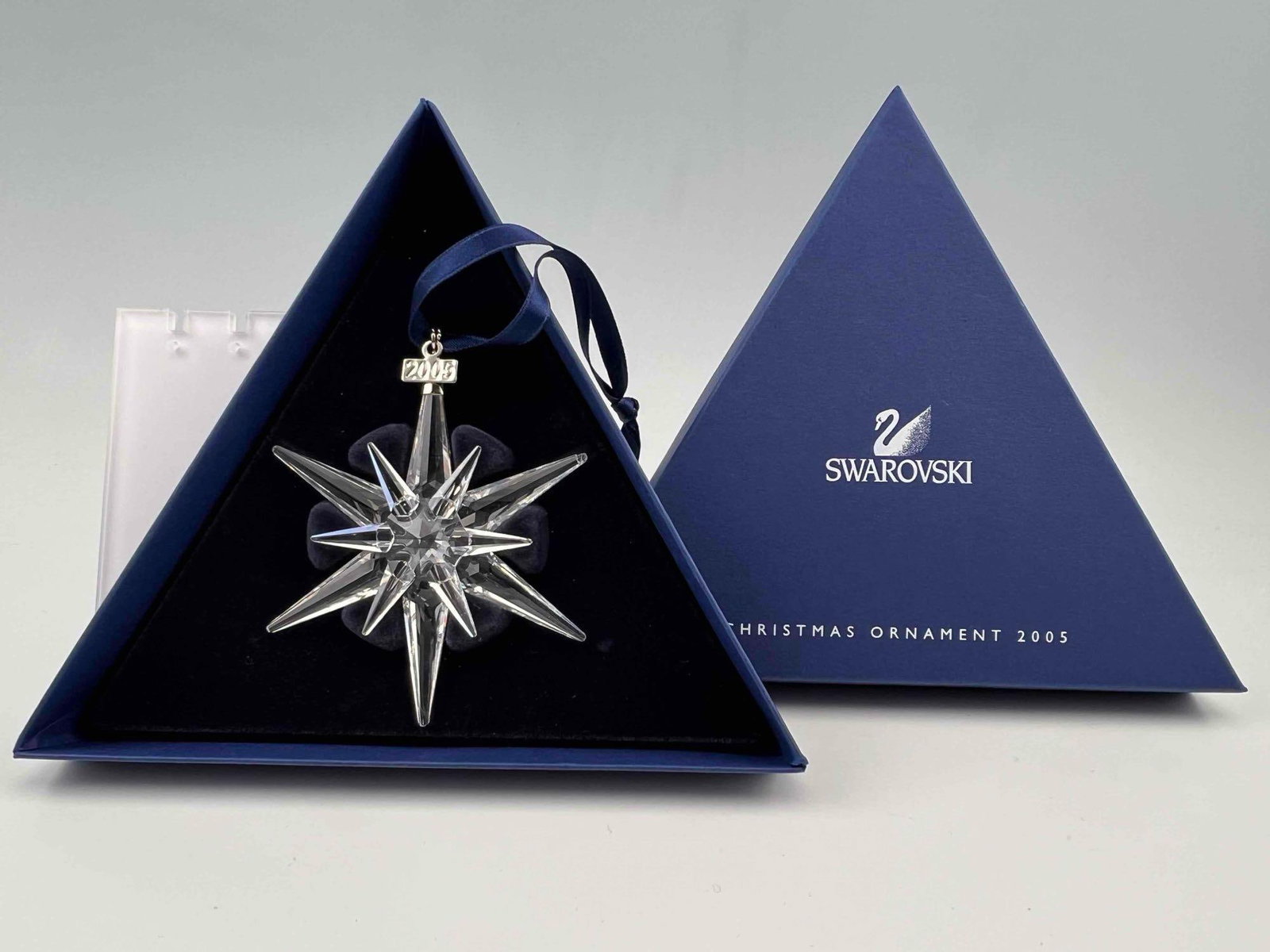 Swarovski Crystal Rockefeller Center Star Ornament, 2005, With Original Box: Swarovski Crystal Rockefeller Center Star Ornament, 2005, With Original Box.