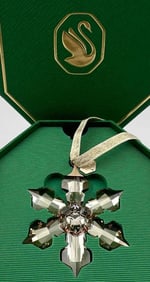 Swarovski Crystal Snowflake Ornament With Original Box