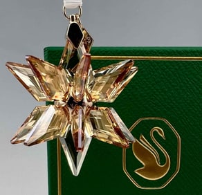 Swarovski Crystal 3D Star Ornament With Original Box