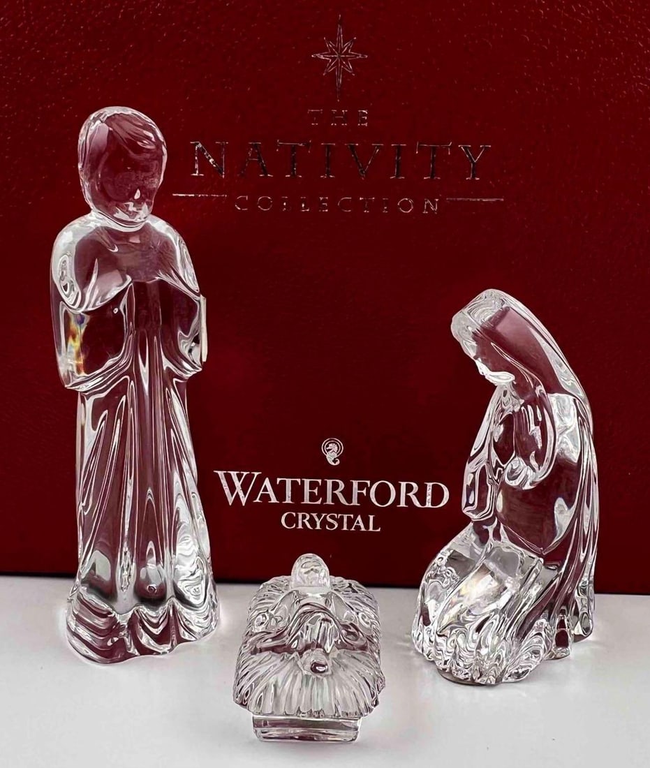 Waterford Crystal Nativity Collection Figures With Box (1 of 6)