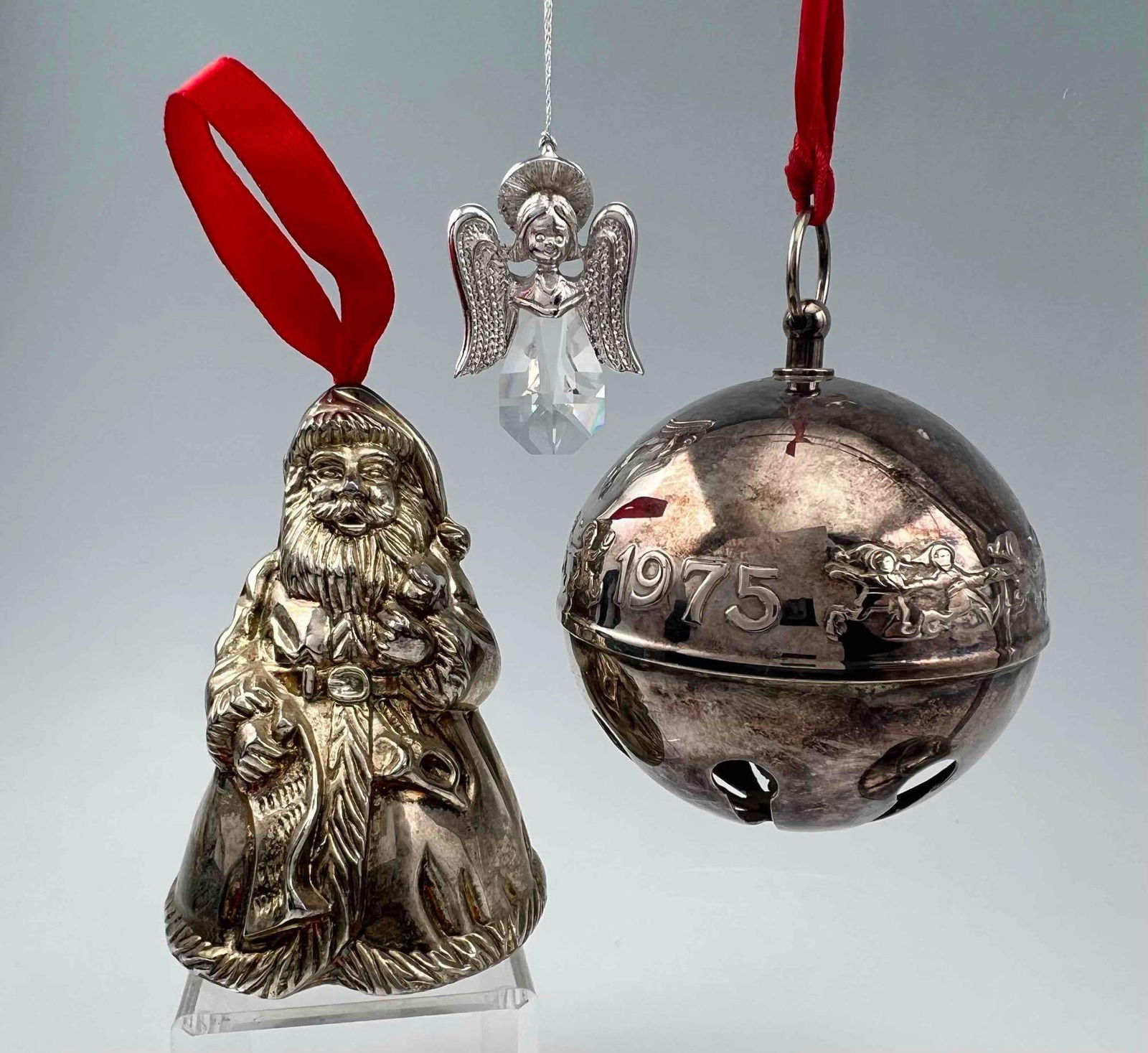 Three Silverplate Christmas Ornaments, Towle, Wallace & Grodinger (1 of 8)