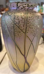 Hand Blown Art Glass Vase