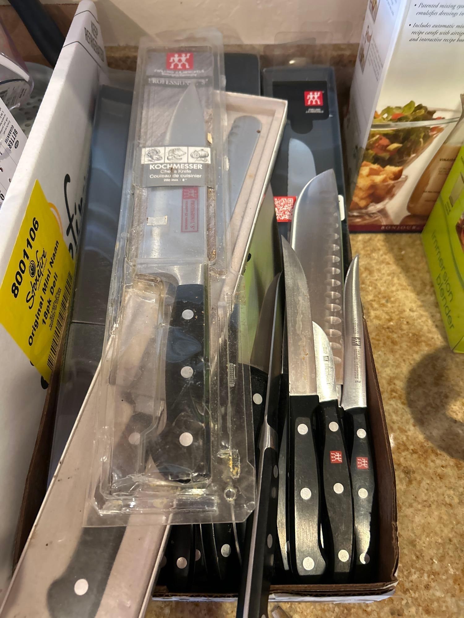 Large Lot Of Zwilling Pro Kitchen Knives (1 of 4)