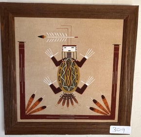 Wallace Watchman, Water Monster, Navajo Sand Painting