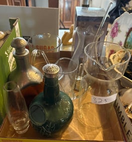 Lot Of Barware And Decanters