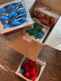 Box Of Vintage Christmas Ornaments