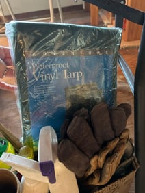 Miscellaneous Household Supplies And Tarp