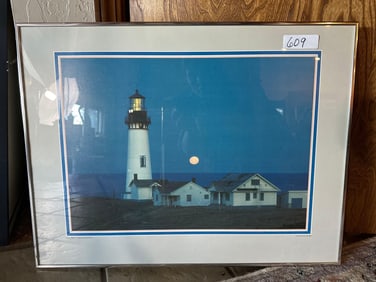 Framed Lighthouse Artwork