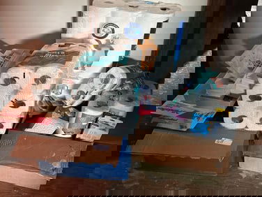 Lot Of Cleaning & Office Supplies