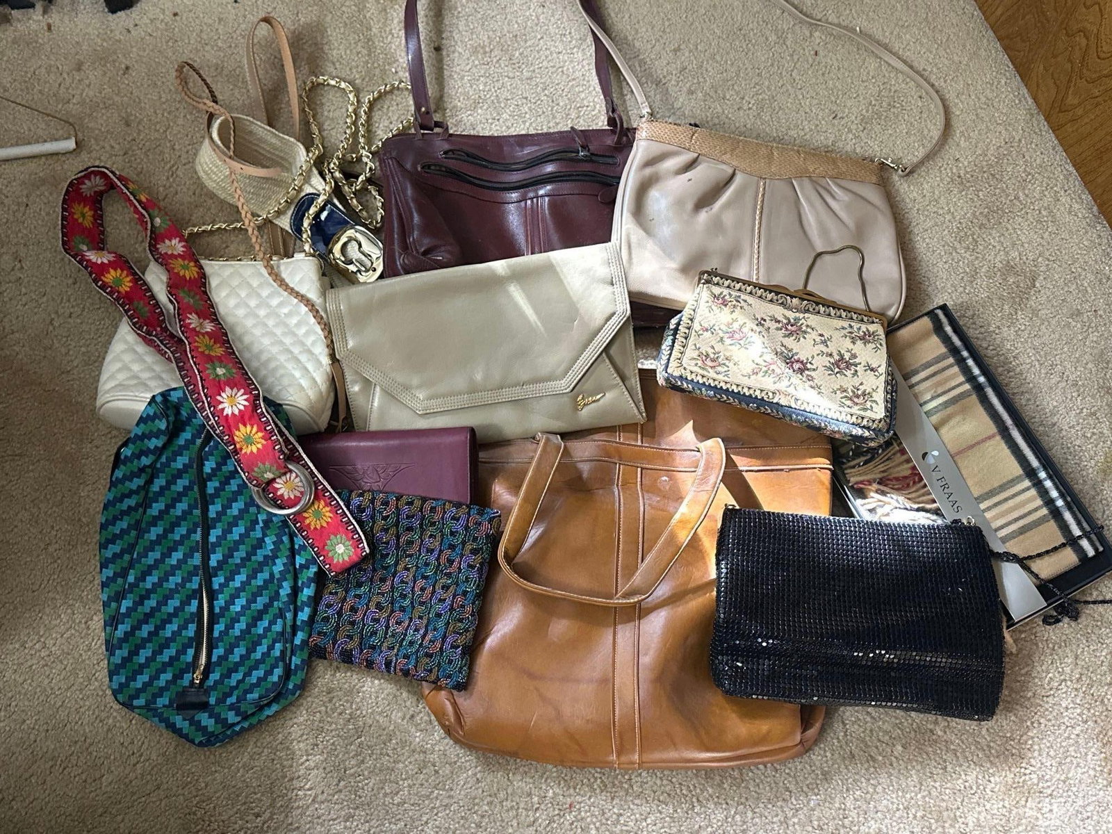 Lot Of Purses & Accessories, Many Vintage Pieces: Lot of Purses & Accessories, many vintage pieces.