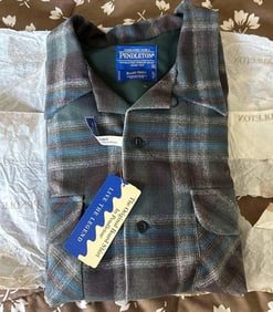 Men'S Pendleton Wool Board Shirt, Size Large, New With Tags