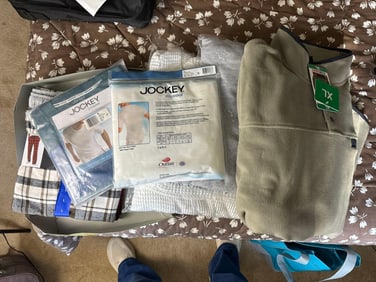 Lot Of Men'S Clothing, New & Unworn Sizes L-Xl