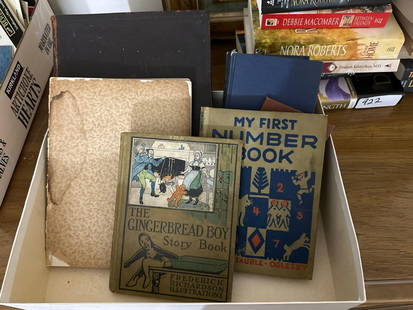 Grouping Of Vintage And Antique Books: Grouping of vintage and antique books.