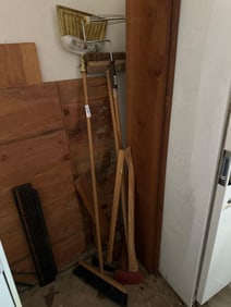 Push Brooms, Axes, Long Paint Roller