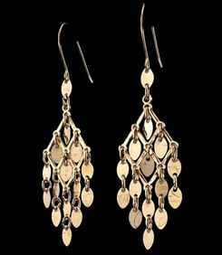10K Gold Dangle Earrings