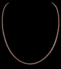 14K Rose Gold Rope Chain