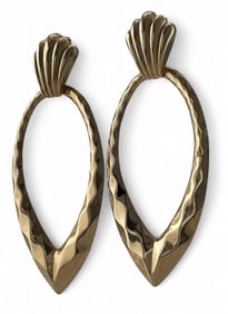 Vintage 14K Teardrop Earrings