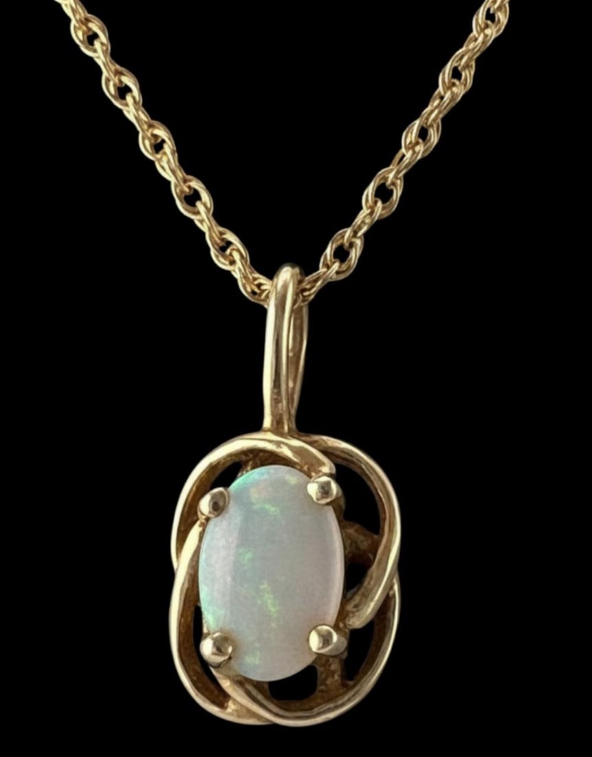 14K Opal Necklace (1 of 6)