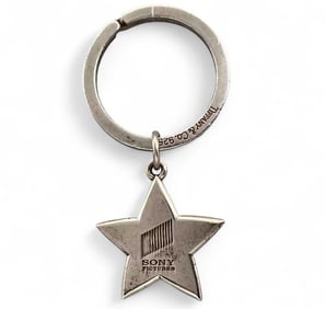 Tiffany & Co. Sterling Silver Sony Pictures Star Keychain