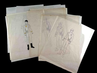 Star Trek the Animated Series, 1973, Thirteen Xerography Cels, Spock