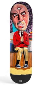 Original Painted Skateboard Deck With Joe Rogan Autograph