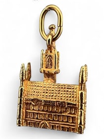 9K Gold Brussels Cathedral Charm