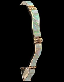 14K Flush Set Opal Bracelet