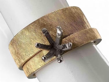 Mid Century 18K Wedding Ring Set