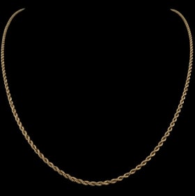 14K Yellow Gold Rope Chain