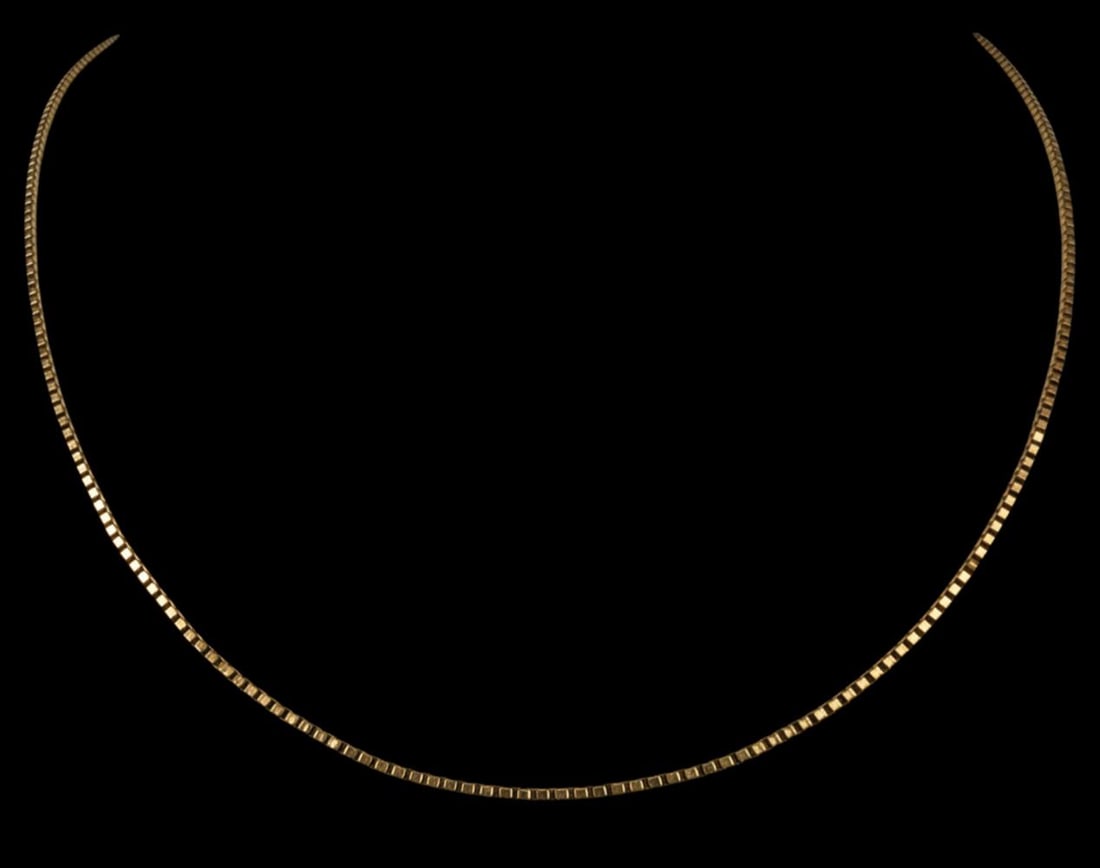 18K Yellow Gold Box Chain (1 of 4)