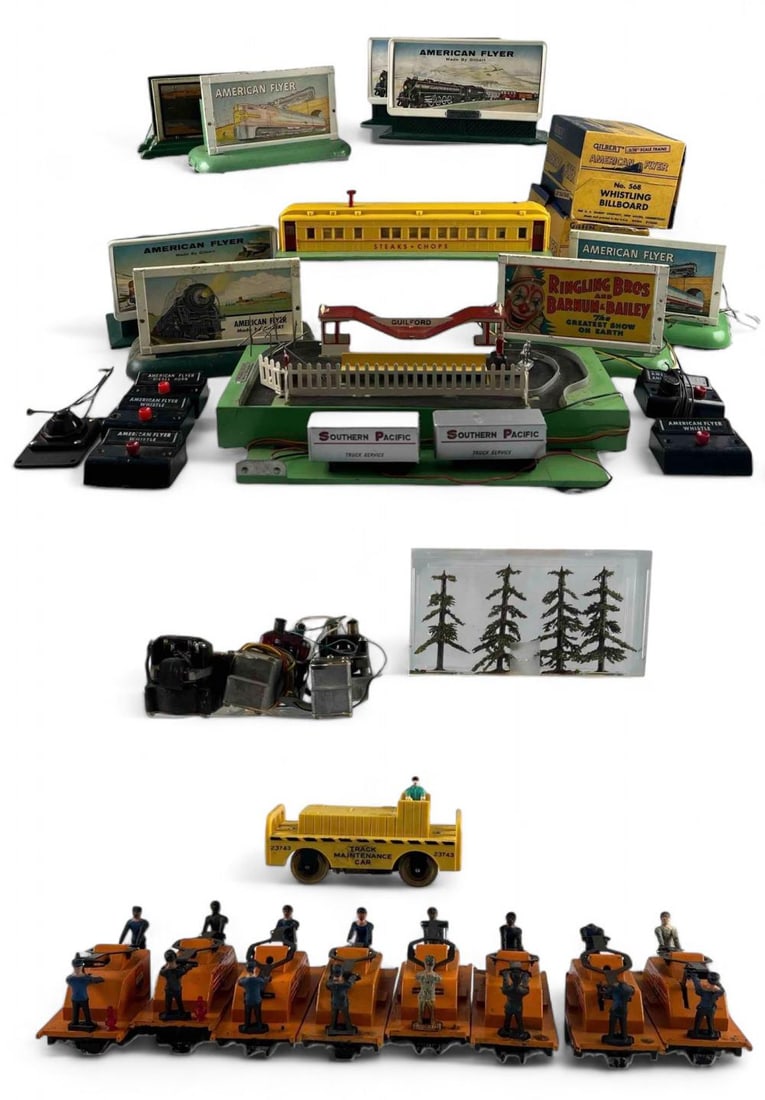 American Flyer S Gauge Accessories & Whistling Billboards (1 of 20)