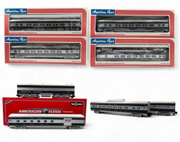 American Flyer S Gauge Missouri Pacific Eagle Train Cars, Most With Boxes