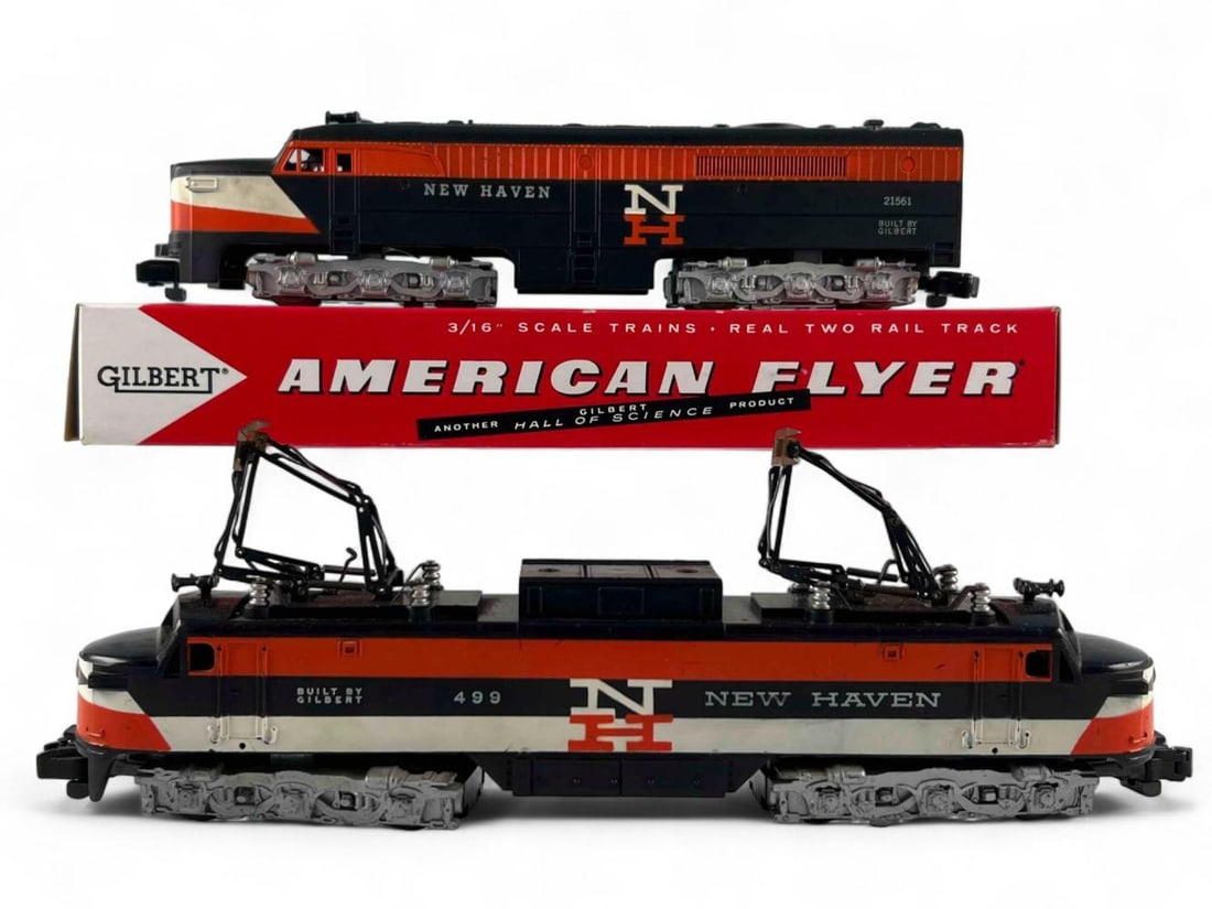 American Flyer S Gauge New Haven Locomotive 21561 & 499 EP5 Electric: American Flyer S Gauge New Haven Locomotive 21561 & 499 EP5 Electric.