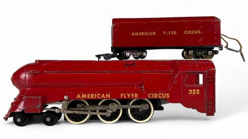 American Flyer Circus Locomotive & Tender No. 353, S Gauge
