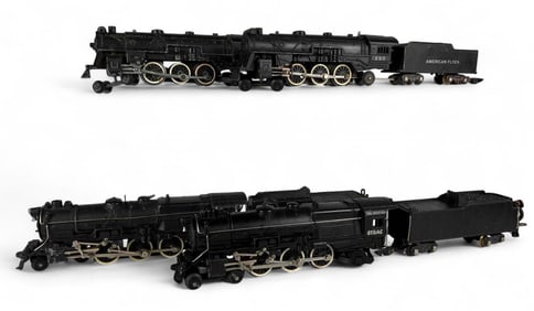 Four American Flyer S Gauge Locomotives & Tenders