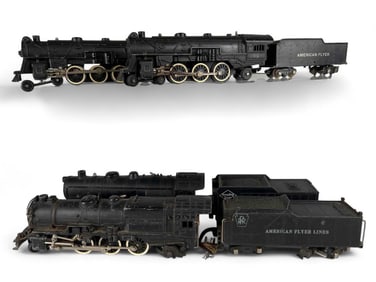 Four American Flyer S Gauge Locomotives & Tenders